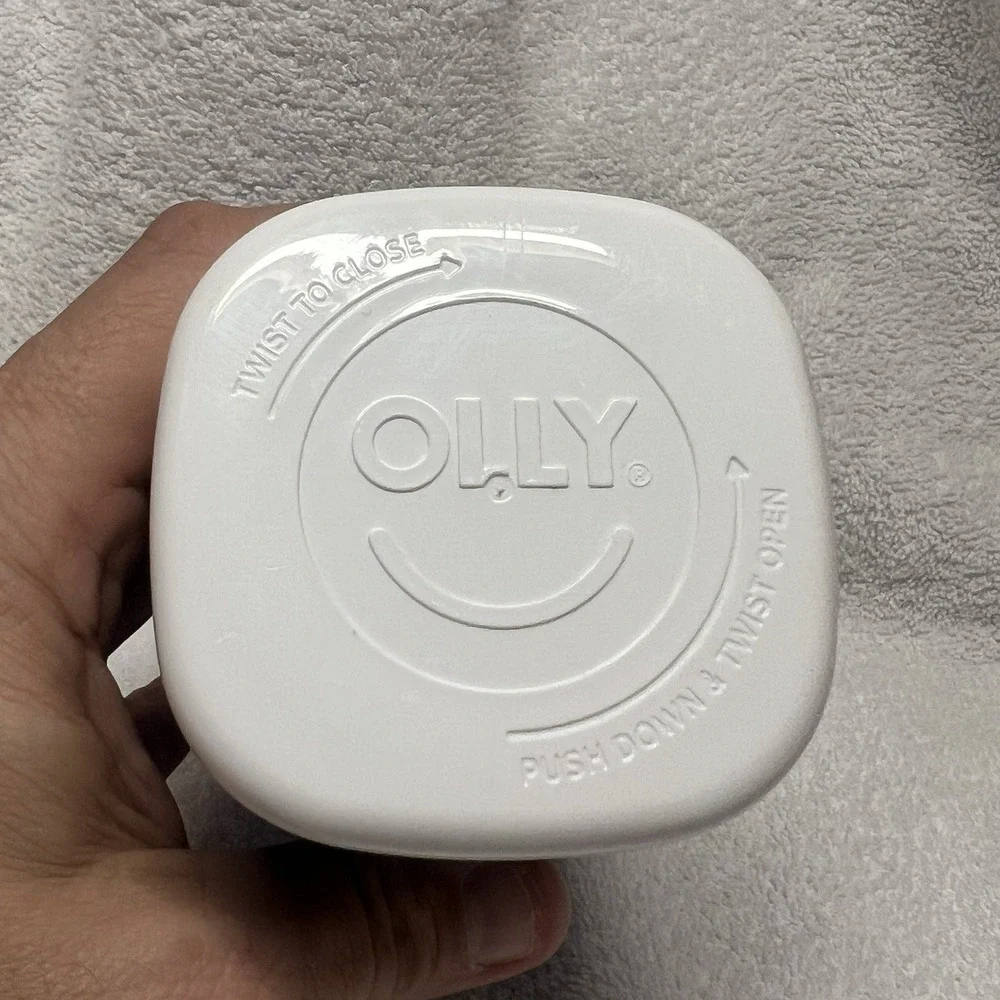 OLLY‎ Joy Jar Refillable Glass Bottle Vitamin Container Limited Edition EMPTY
